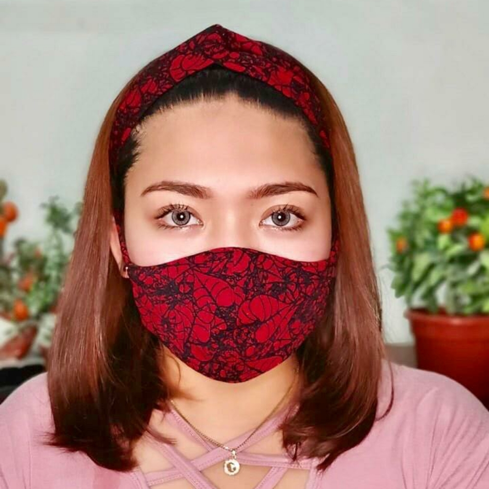 BOGO free Twist Knot Turban Headband Face Mask Reusable Set